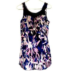 SWIMSUITS FOR ALL FLORAL ONE PIECE SWIMSUIT DRESS SIZE 14